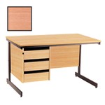 BEST Selling Budget 123cm Desk Without Cable Ports-Cherry