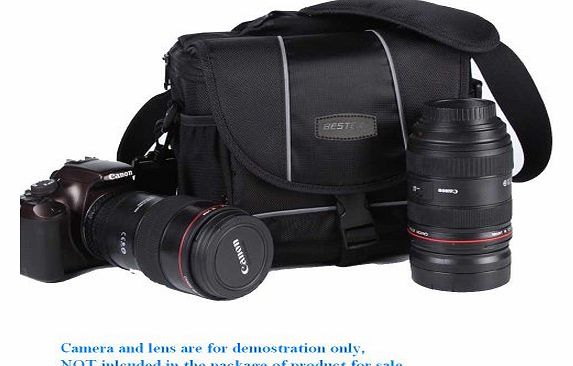 Bestek  Nylon SLR DSLR digital camera gadget organizer bag - waterproof,multi-compartments,shoulder strap and carry handle BTDB02