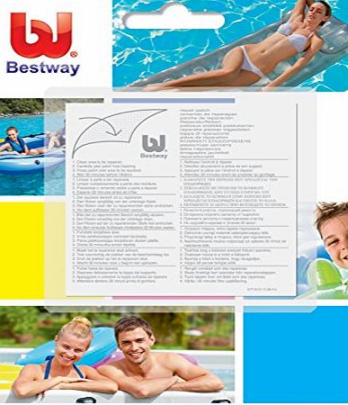 Bestway 2 packs of Bestway Heavy Duty Repair Patch for inflatable airbeds, toys, pools, lilos etc #62068