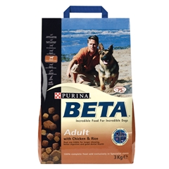 Beta Adult Complete Dog Food with Chicken and#38; Rice 15kg