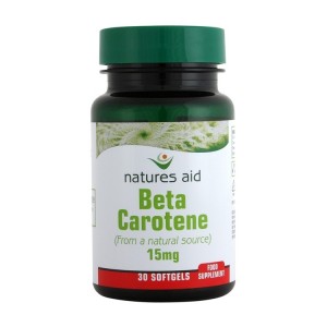 Beta Carotene (Natural) 15mg. 30 Capsules.