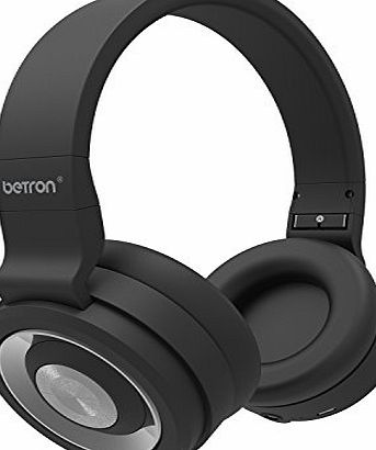 Betron BN15 Bluetooth Headphones, Wireless, 10m Range, Built in Microphone for iPhone, iPad, iPod, Mp3 players, Tablets and More