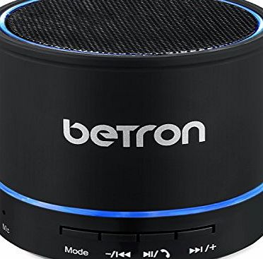 Betron KBS08 Wireless Portable Travel Bluetooth Speaker Black