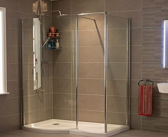 Better Bathrooms Walk In Shower Enclosure with Tray