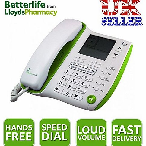 BetterLife Geemarc Betterlife Big Button Home Phone Amplified Loud Corded Telephone