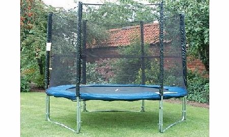 8Ft Outdoor Garden Childrens Bouncy Trampoline & Safety Net Enclosure
