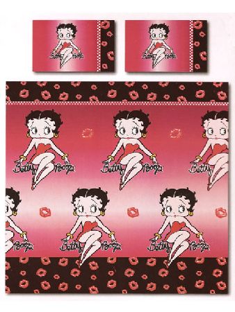 Betty Boop Kingsize Duvet Cover and 2