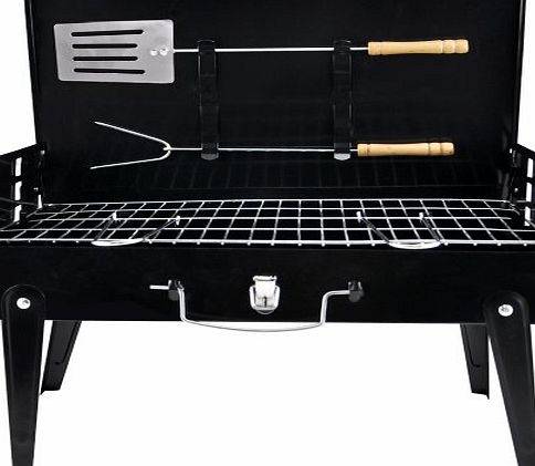 Beyondfashion Portable Folding Bbq Charcoal Barbecue Travel Picnic Grill With Tools outdoor 43.5cm x 27cm x 7cm(L