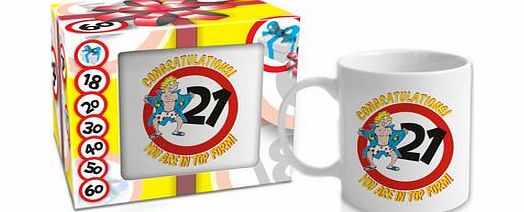 BGTECH 21st Birthday gift - Mugs for men in a gift-ready box