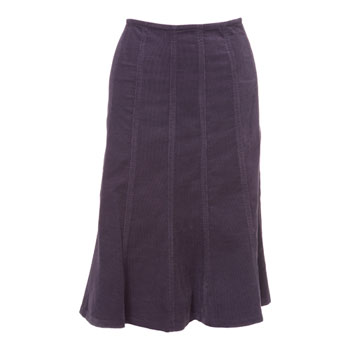bhs 25 inch panelled cord skirt