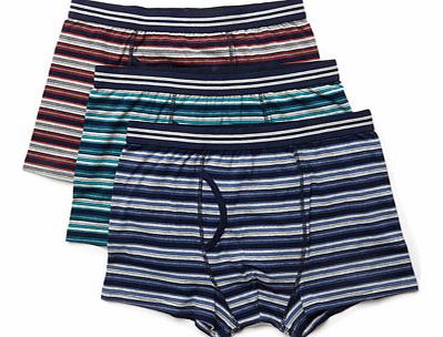 3 Pack Multistripe Trunks, Blue BR60T01EBLU