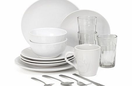 Bhs 36 piece Home Starter dinnerware set, white