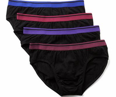 Bhs 4 Pack Black Slips, Black BR60S06DBLK