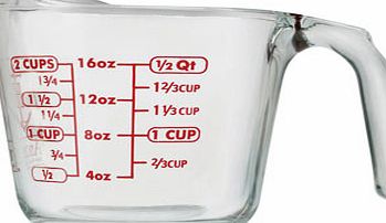 Bhs Anchor Hocking 500ml Measuring Jug, clear