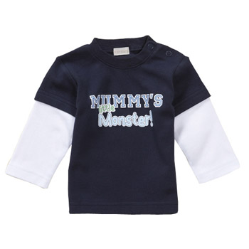 and#39;Mummyand39;s little monsterand39; printed tee