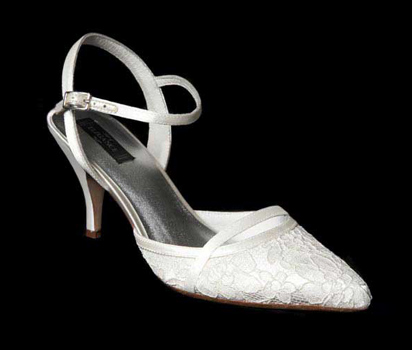 bhs Art of Elegance Ella lace bridal shoe
