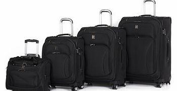 Black 8 wheel premium suitcase range, black