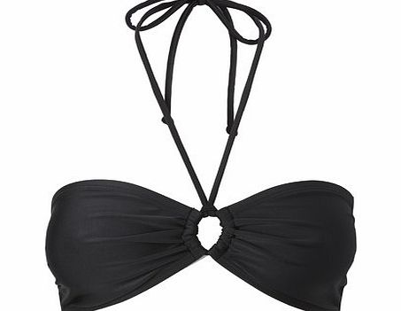 Bhs Black Great Value Plain Bandeau Bikini Top,