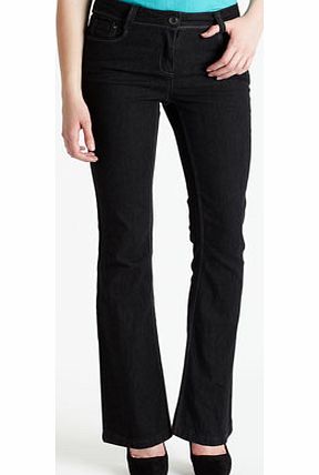 Black Longer Length Bootcut Jeans, black 878758513