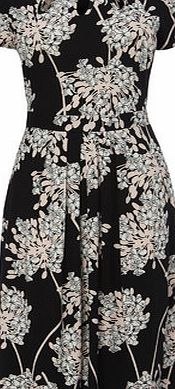 Bhs Black/Multi Cluster Floral Dress, black/multi
