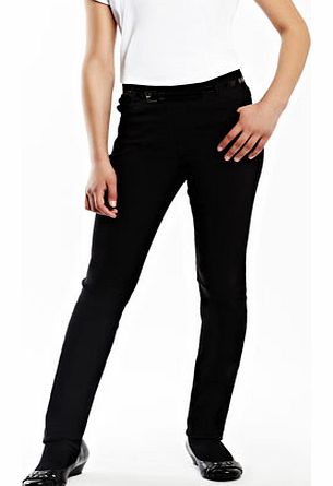 Black Tammy Skinny Fit Belted Jeans Style School