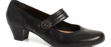 Black TLC Metal Button Bar Shoes, black 2836448513