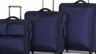 Bhs Blue 4 Wheel Carry Tow Suitcase, blue 9105311483