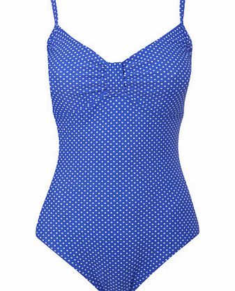 Bhs Blue And White Great Value Spot Print Swimsuit,