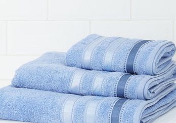 Blue Stripe Weft Towels, blue 1947191483