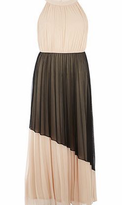 Bhs Blush/Black Pleat Maxi Dress, pink 19122840528