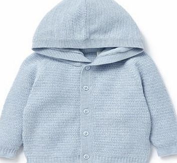 Bhs Boys Baby Boys Pale Blue Knitted Hooded