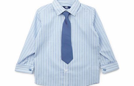 Boys Blue Luxe Shirt and Tie, blue 1696431483