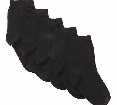 Bhs Boys Boys 5 Pack Black Socks, black 1496428513