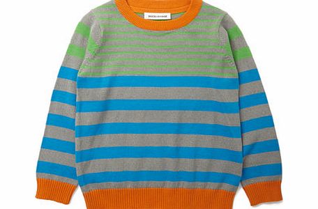 Boys Boys Bright Stripe Knit, grey 1616730870