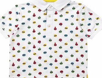 Bhs Boys Boys Fruit Print Polo Shirt, white 1622780306