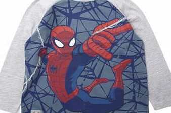 Bhs Boys Boys Spider-Man Raglan Sleeve Top, grey