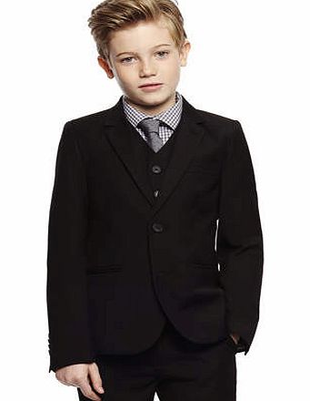 Boys Budapest Black Suit Jacket, black 2057358513