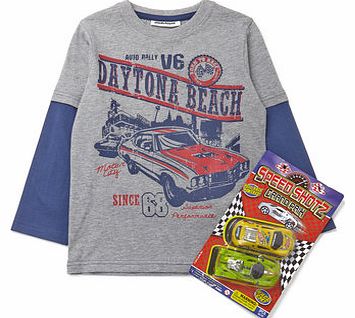 Bhs Boys Car and Toy T-Shirt, grey 1621260870