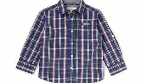 Boys Check Long Sleeve Shirt, multi 1624959530