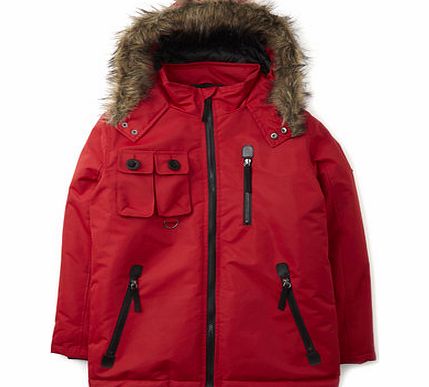 Boys Red Parka, red 2074383874