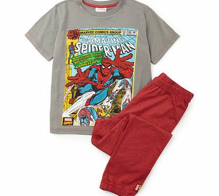 Boys Spiderman Pyjamas, grey multi 8882785273