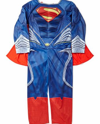 Boys Superman Fancy Dress Outfit, blue multi