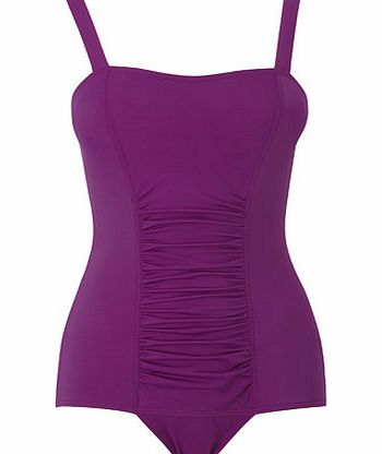 Bhs Bright Purple Tummy Control Swimsuit, grape