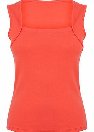 Bhs Bright red Square Neck Vest, bright red 2420741368