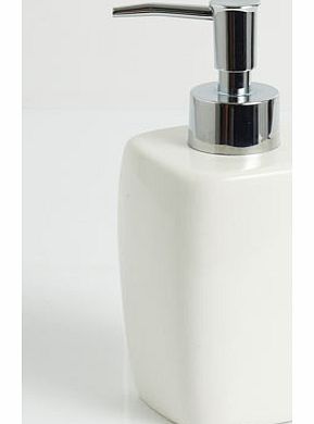 Bhs Brooklyn Essential Soap Dispenser White, white