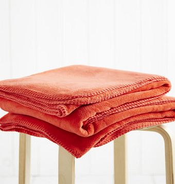 Bhs Coral Microfleece Throw, coral 1881813814