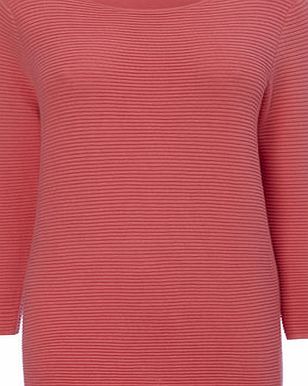 Bhs Coral Ottoman Rib Jumper, coral 587540706