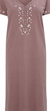 Bhs Coral Short Sleeve Jersey Embroidered