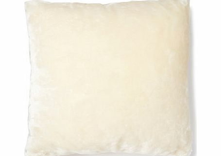 Cream Supersoft Faux Fur Cushion, cream 1854240005