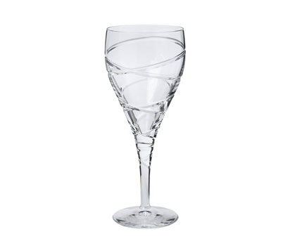 Cross swirl large wine glass 28 cl